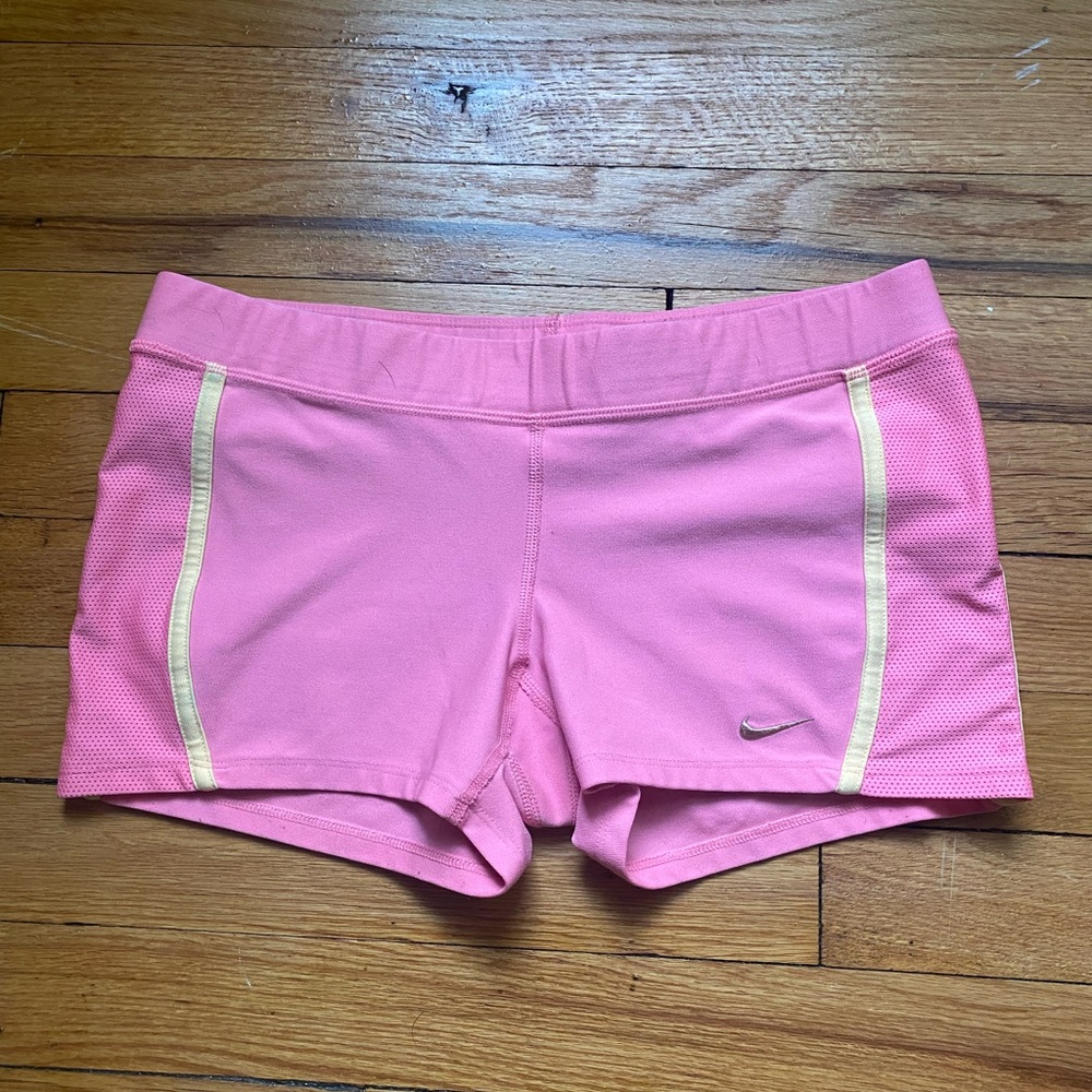 NIKE women’s pink spandex shorts